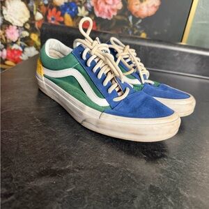 Vans Blue and Green Men's Shoes